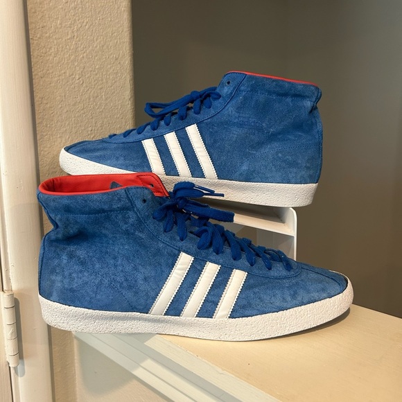 adidas Other - Adidas Men’s Mid Top Basketball sz 12 Blue Bird Cloud White Mens Athletic Shoe